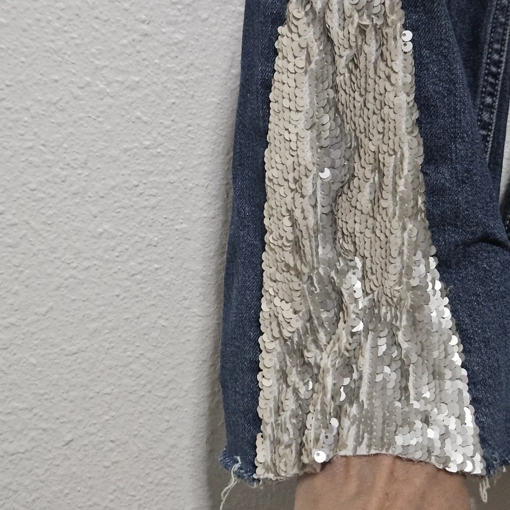Anthropologie Pilcro and Letterpress flare sequence jeans size 29P